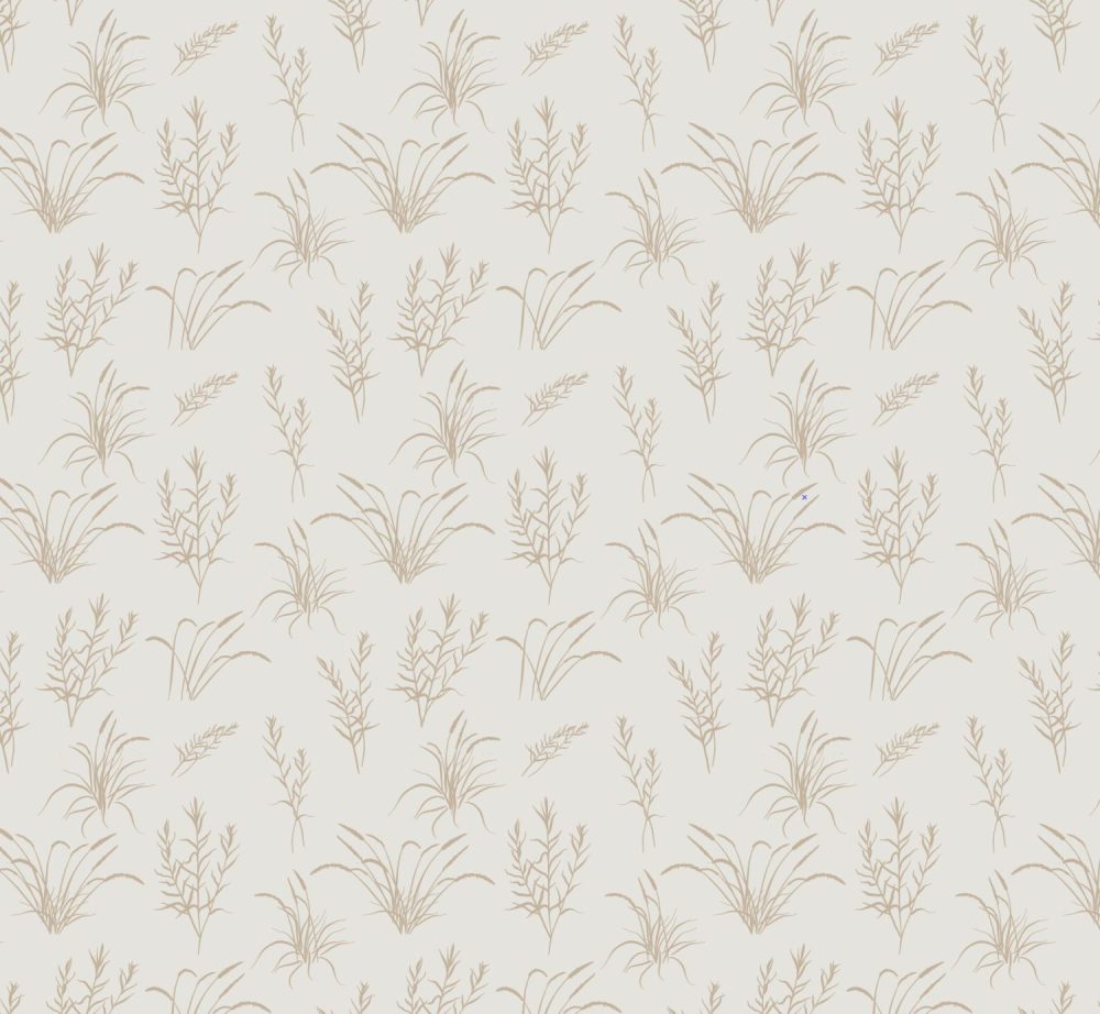 California Grassland wallpaper in Sand and beige